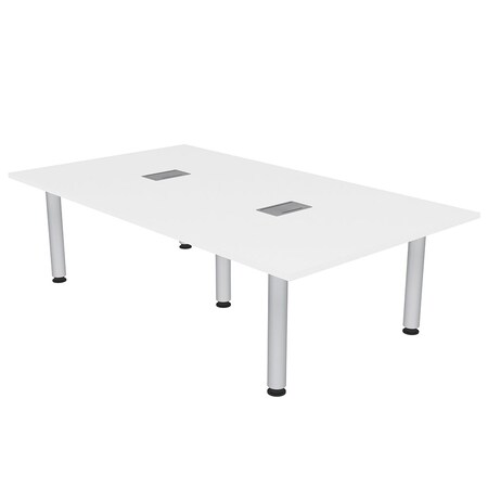 Skutchi Designs 47.25 in W, 84 in L, 29 in H, Engineered Wood Top, White H-REC-4884-PT-09-EL